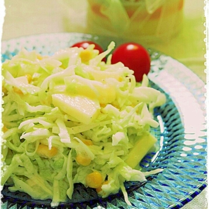 シャキシャキ野菜とりんごのヘルシーサラダ